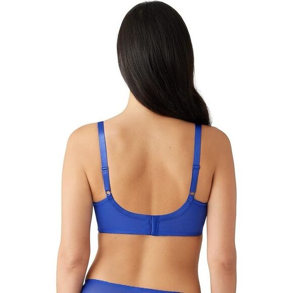 WACOAL NWT Retro Chic Full Figure Underwire Bra in Radiant Blue 34DD - Picture 2 of 3